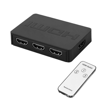 HDMI preklopnik s 3 ulaza i 1 izlaz, daljinsko upravljanje, 1080p, upravljanje napajanjem