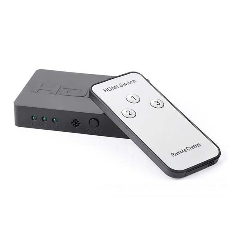 HDMI preklopnik s 3 ulaza i 1 izlaz, daljinsko upravljanje, 1080p, upravljanje napajanjem