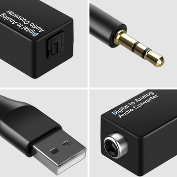 D15 digitalno-analogni audio pretvarač, koaksijalni i optički ulaz, izlaz 3,5 mm, DAC dekodiranje, OEM dostupno