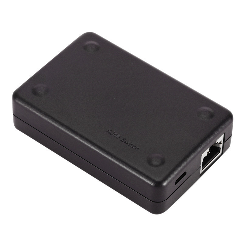 2-in-1 hálózati kapcsoló, RJ45 kétirányú, modell RJ21, irodai számítógépekhez, energia-gazdálkodást támogat