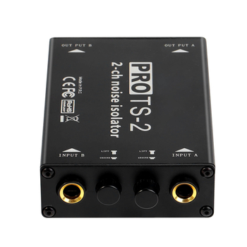 Audio izolator TS-2 s dvostrukim uzemljenjem za audio kabele