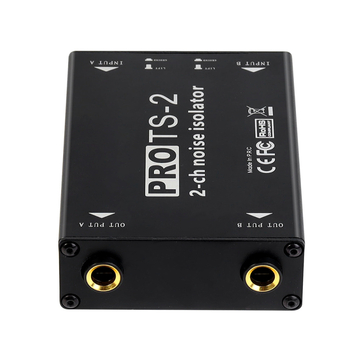 Audio izolator TS-2 s dvostrukim uzemljenjem za audio kabele