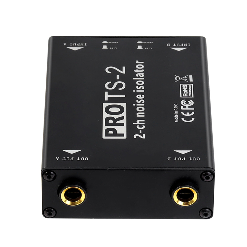 Audio izolator TS-2 s dvostrukim uzemljenjem za audio kabele