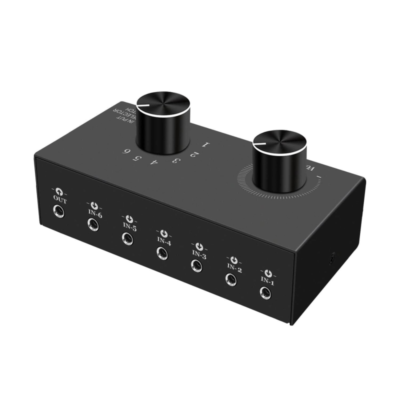 CACONV CA-6-1 6-u-1 audio prekidač/pojačalo za 3,5 mm stereo kanale R/L