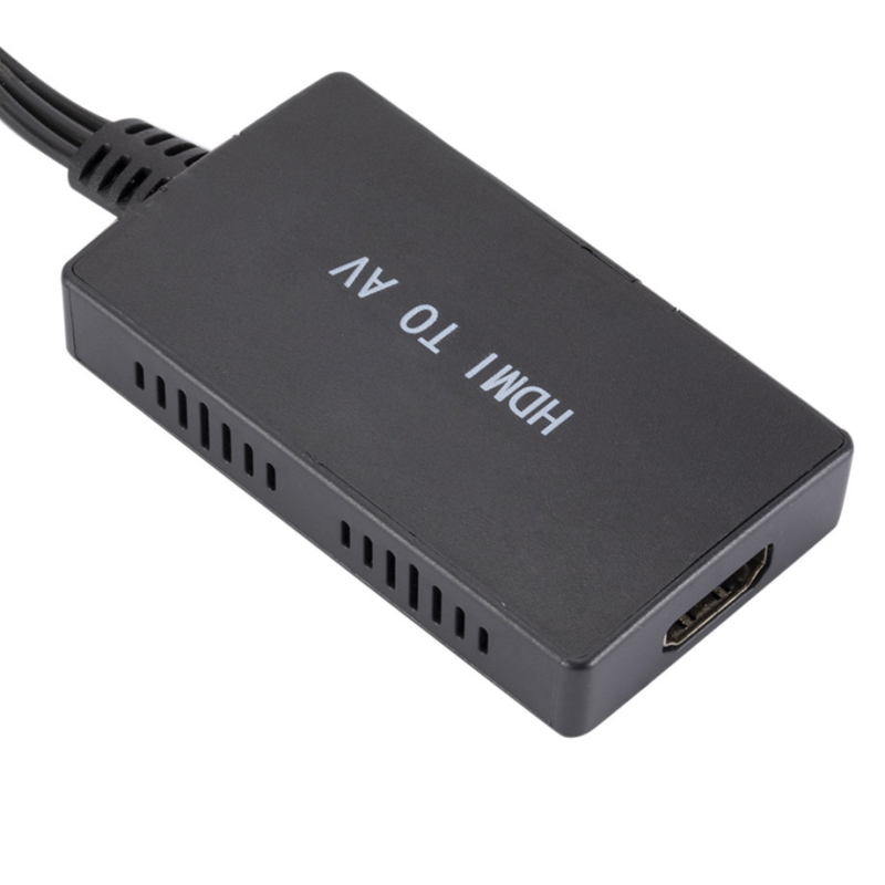HDMI na AV adapter HA-002, 1080P, digitalno-analogne konverter, podržava upravljanje napajanjem