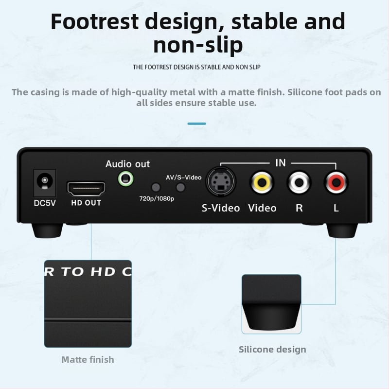 TONLI terminal AV/S către semnal video 1080p, convertor și switch, model AV-HD-01, suport trezire de la distanță