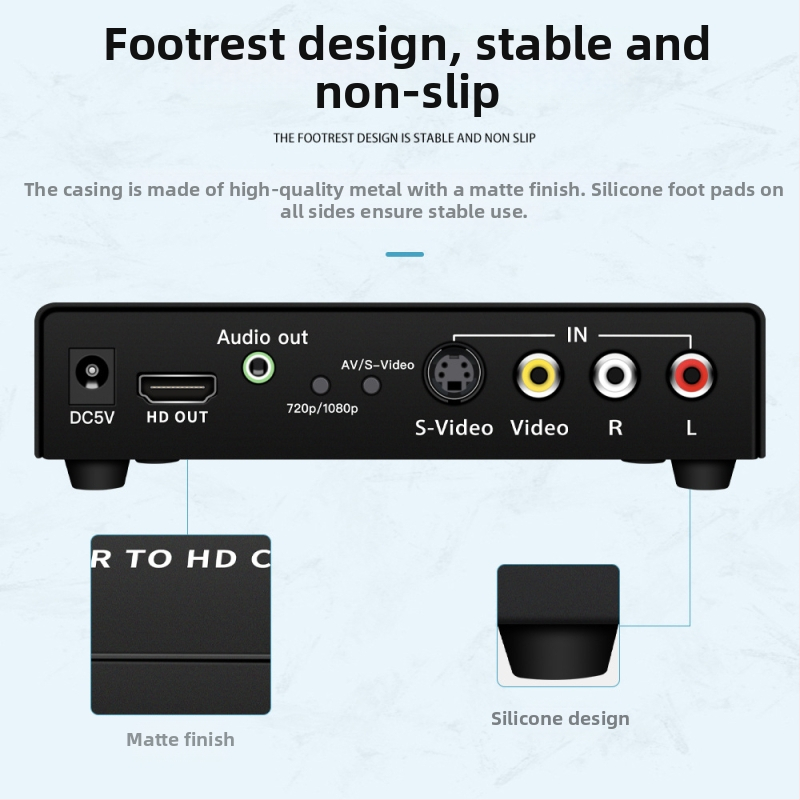 TONLI terminal AV/S către semnal video 1080p, convertor și switch, model AV-HD-01, suport trezire de la distanță