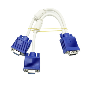 VGA splitter kabel: 1 ulaz, 2 izlaza; duljina 0.3 m; VGA adapter kabel za PC.