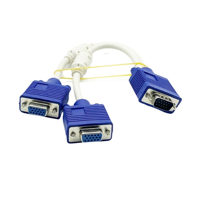 VGA splitter kabel: 1 ulaz, 2 izlaza; duljina 0.3 m; VGA adapter kabel za PC.