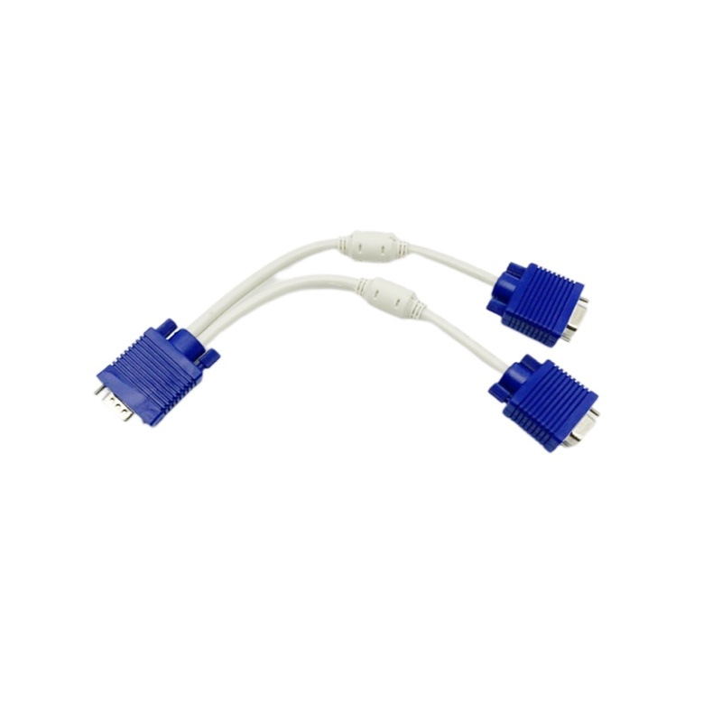 VGA splitter kabel: 1 ulaz, 2 izlaza; duljina 0.3 m; VGA adapter kabel za PC.