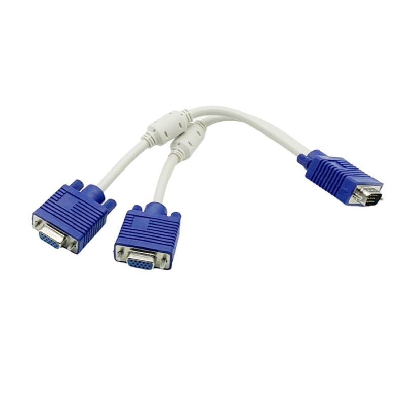 VGA splitter kabel: 1 ulaz, 2 izlaza; duljina 0.3 m; VGA adapter kabel za PC.
