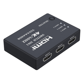 HDMI prekidač 3×1, 4K@60Hz, Mega-meaning QHQ0541, podržava upravljanje energijom