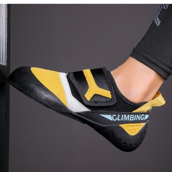 Παπούτσια αναρρίχησης με Velcro, καμβά επάνω μέρος, σόλα από φυσικό καουτσούκ, χαμηλό τακούνι 1-3 cm