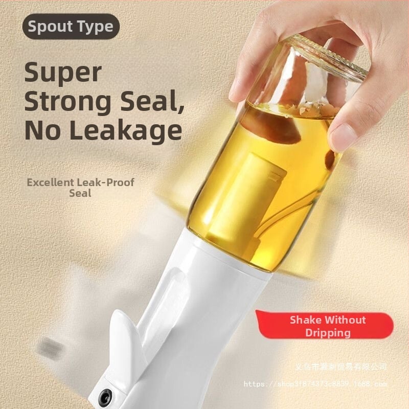 Staklena boca za prskanje ulja u kuhinji — automatsko otvaranje i zatvaranje, jednostavan i moderan dizajn, posuda za ulje, predstavljena 2025.