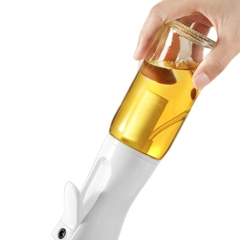 Staklena boca za prskanje ulja u kuhinji — automatsko otvaranje i zatvaranje, jednostavan i moderan dizajn, posuda za ulje, predstavljena 2025.