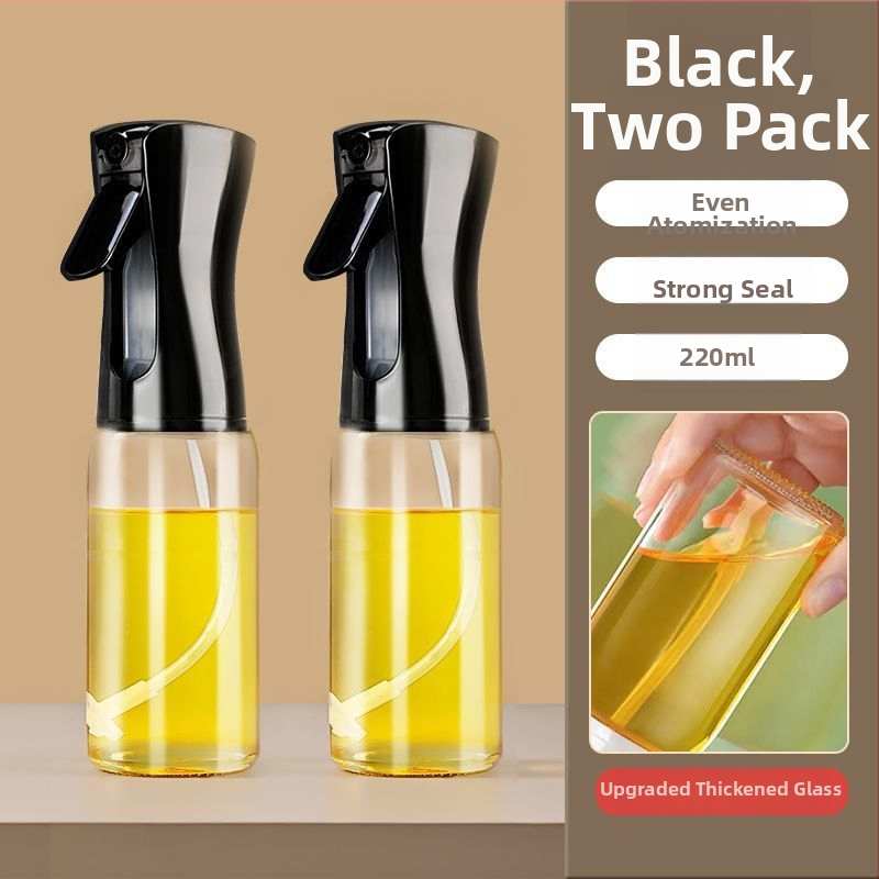 Staklena boca za prskanje ulja u kuhinji — automatsko otvaranje i zatvaranje, jednostavan i moderan dizajn, posuda za ulje, predstavljena 2025.