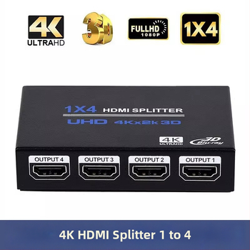 HDMI splitter 1x4, 4K UHD, podpora 3D, šírka pásma 2,5 Gbps, Oright OZF4