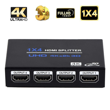 HDMI osztó 1x4, 4K UHD, 3D-kompatibilis, 2,5 Gbps sávszélesség, Oright OZF4
