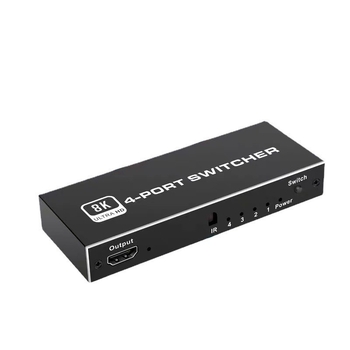 HDMI prekidač 4x1 s HDMI 2.1, rezolucija 8K, podržava 4K120Hz/2K144Hz i VRR