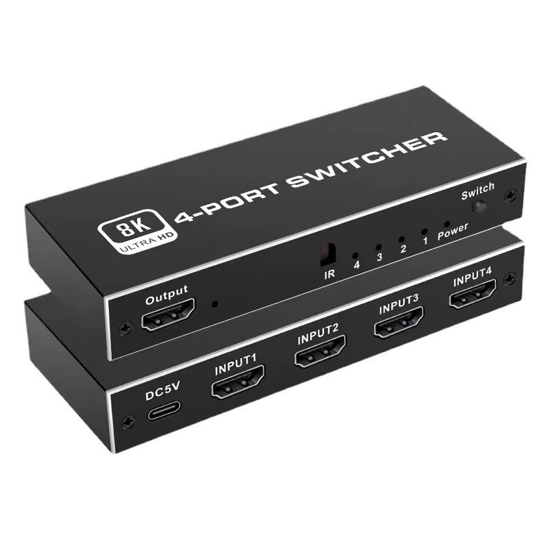 HDMI prekidač 4x1 s HDMI 2.1, rezolucija 8K, podržava 4K120Hz/2K144Hz i VRR