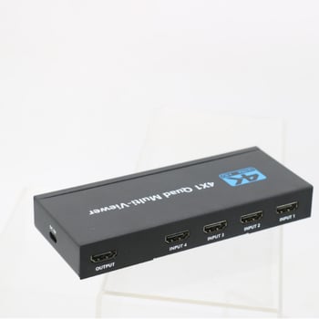 HDMI τετραπορτικός διαχωριστής οθόνης, KVM διακόπτης, HDMI Multi-Viewer, ανάλυση 1920x1080, 1m καλώδιο