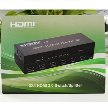 HDMI matriks preklopnik 2x4, 4K x 2K, podrška 3D, HDMI 2.0