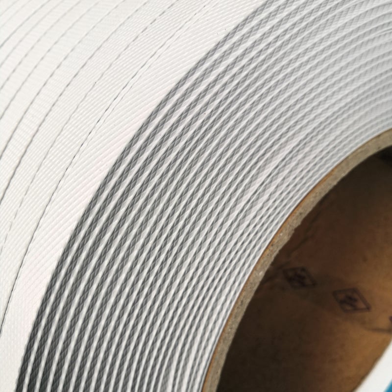 Traka za stezanje za poluautomatski stroj, materijal Q460, nosivost 50 kg, unutarnji promjer role 200 mm, težina 10 kg