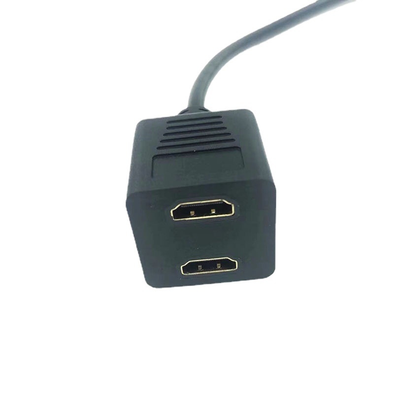 Cabl HDMI 1x2 splitter, 1 conector bărbat către 2 conectori femeie, conductor din cupru, conectori turnați prin injecție, pentru TV și set-top box