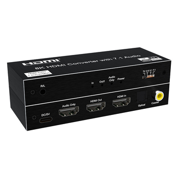 HDMI prekidač i audio ekstraktor - 8K@60Hz, podrška 4K120Hz, HDMI digitalna audio ekstrakcija, daljinsko buđenje, upravljanje napajanjem