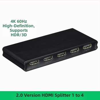 HDMI 1x4 splitter, 4K60Hz HDR, verzia 2.0, model HD20220601