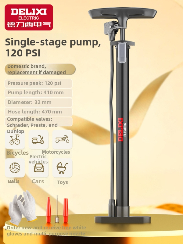 Ručná pumpa na bicykle, prenosný mini nafukovač