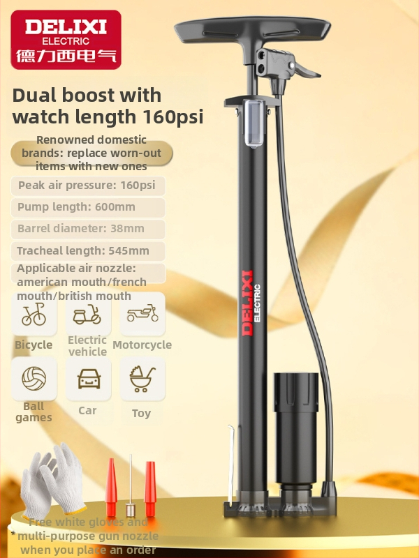 Ručná pumpa na bicykle, prenosný mini nafukovač