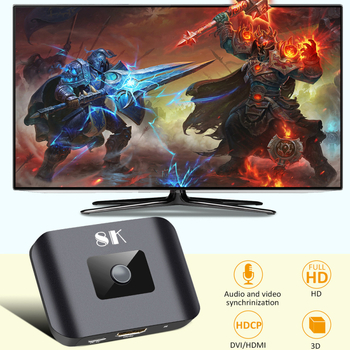 HDNKT H82 HDMI 2.1 8K 2x1 HDMI prekidač, 8K60Hz, Podrška daljinskom buđenju