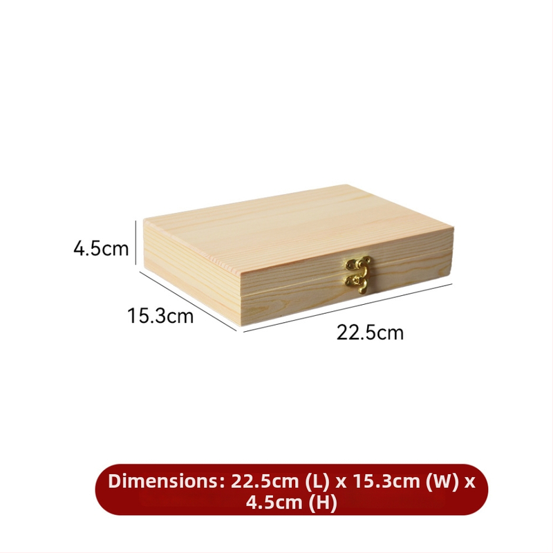 Drveni stolni organizator s poklopcem i pregradama, geometrijski moderni minimalistički dizajn