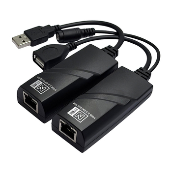 USB produžni extender 100 m RJ45, USB 2.0 mrežni pojačivač signala