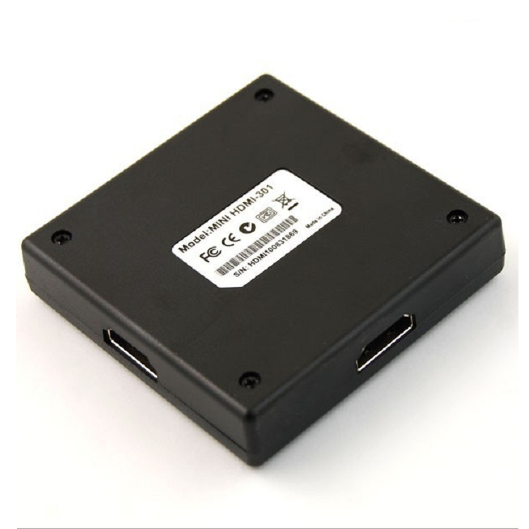 HDMI prekidač 3×1, 1080p, HDMI distribucija, podrška upravljanju napajanjem, za sigurnosni nadzor