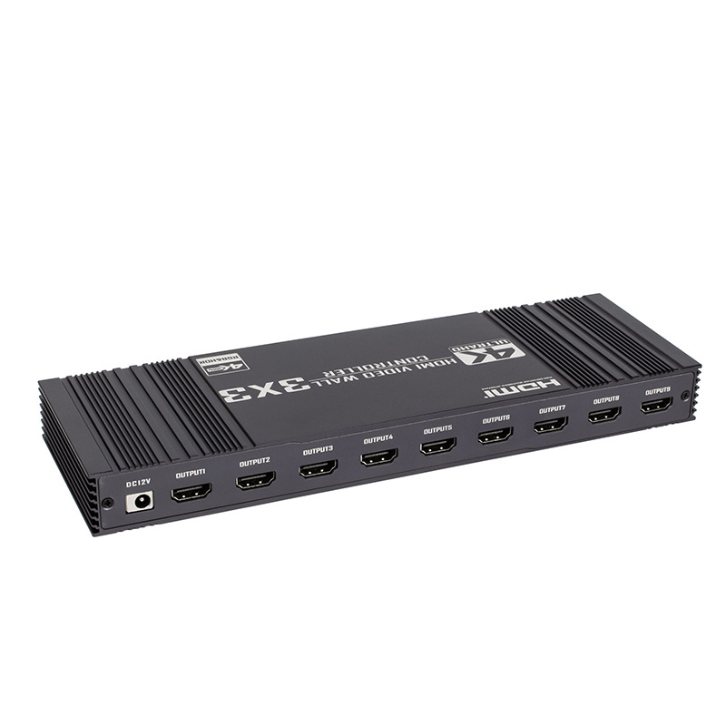 4K video splicer, 1 ulaz / 9 izlaza, hub tipa, RGB 4K30Hz, daljinsko buđenje, upravljanje napajanjem