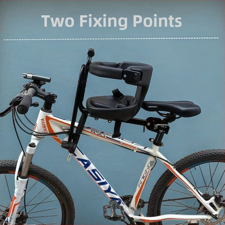 Sjedalo za bicikl s prednjim dječjim sjedištem, brzo oslobađanje jednim gumbom, Model 16, za obične bicikle