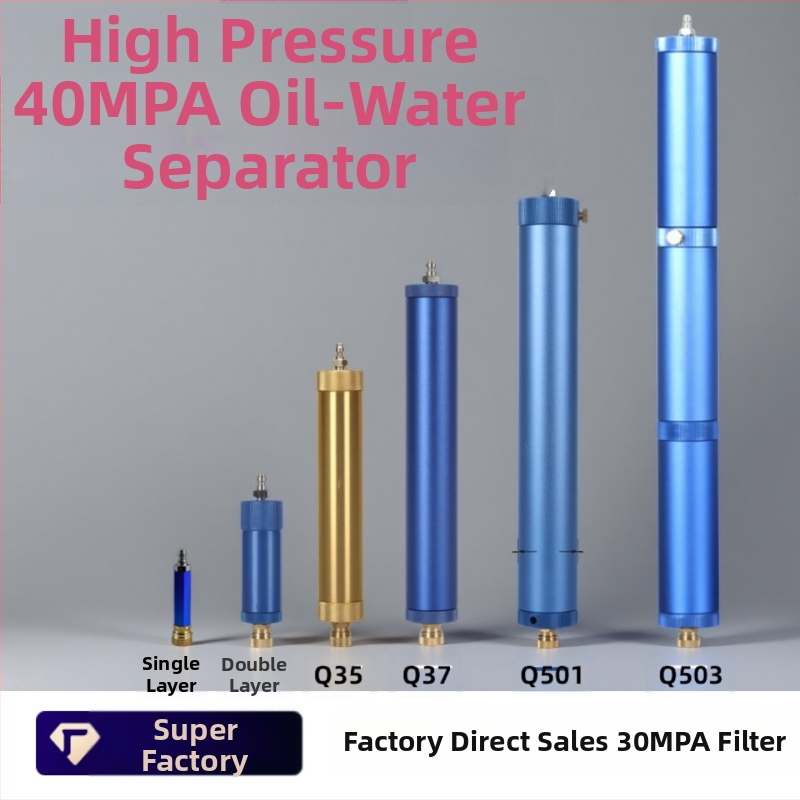 Filtr olej-voda s dvojitou separáciou pre vysokotlakú čerpadlo na nafúknutie, hliníkové telo, ARKEN