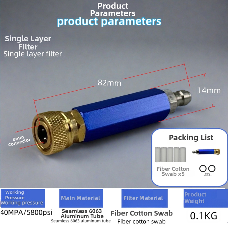 Filtr olej-voda s dvojitou separáciou pre vysokotlakú čerpadlo na nafúknutie, hliníkové telo, ARKEN