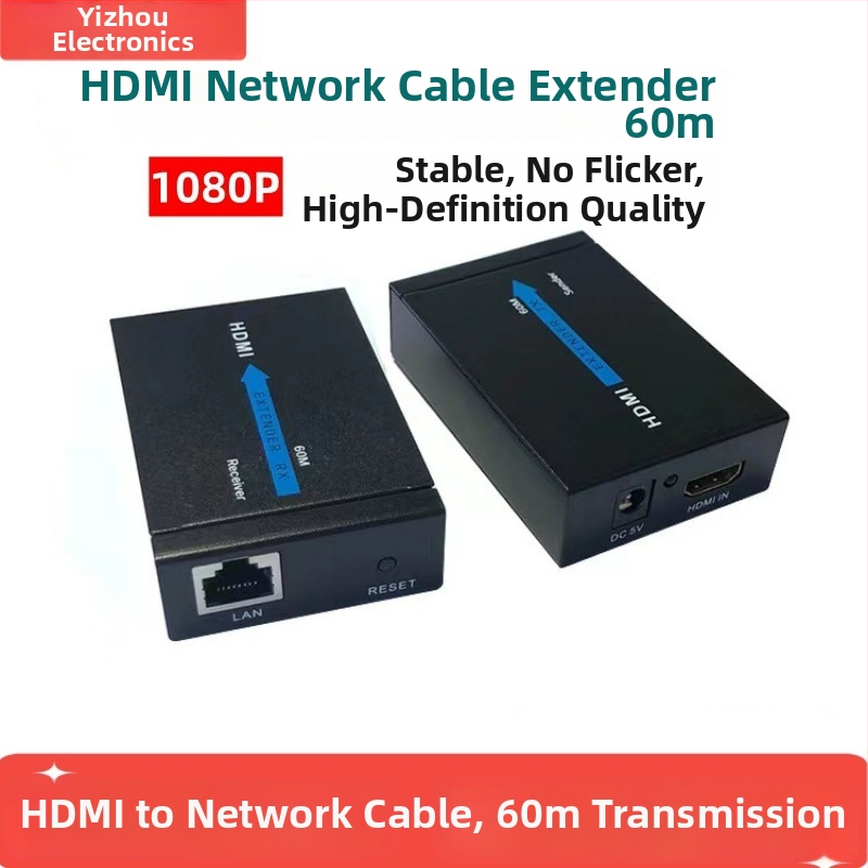 HDMI extender cez RJ45 jedným káblom – Yi Zhou YZ-H020, dosah až 60 m