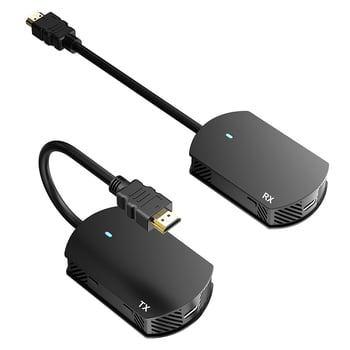 HDMI vezeték nélküli extender - 50 m átviteli távolság, 1080p60 HDMI bemenet/kimenet, DC 5V1A tápegység, Modell HE-50W