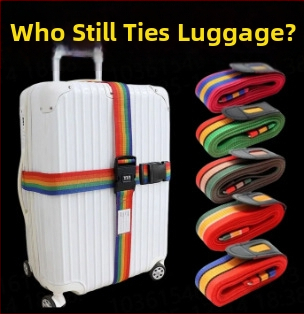 Pojas za jačanje prtljage – platno, zaštita od krađe, prugasti uzorak, marka Peng Yi