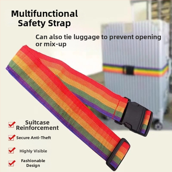 Pojas za jačanje prtljage – platno, zaštita od krađe, prugasti uzorak, marka Peng Yi