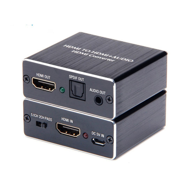 HDMI audio splitter, 4K×2K pri 30 Hz, HDMI na HDMI + 3,5 mm izlaz, model YH-HY20