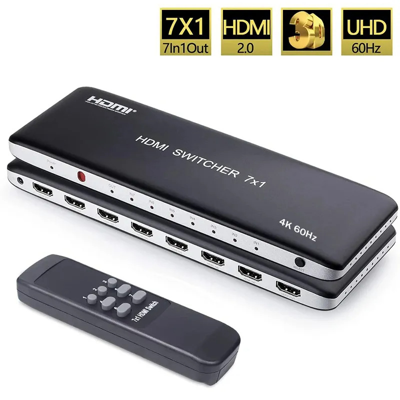 HDMI 2.0 4K60Hz 7x1 prekidač za distribuciju videa