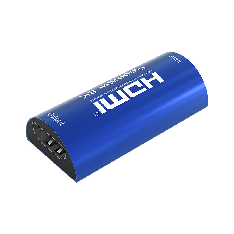 Extender HDMI 8K cu amplificator de semnal, 8K@60Hz, transmisie prin cablu până la 25 m, fără alimentare, protecție la trăsnet, suport pentru daisy-chain