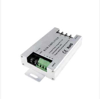 LED RGB trakasti pojačivač, aluminijsko kućište 360W, 12–24V, 30A raspon, žično spajanje, IP20