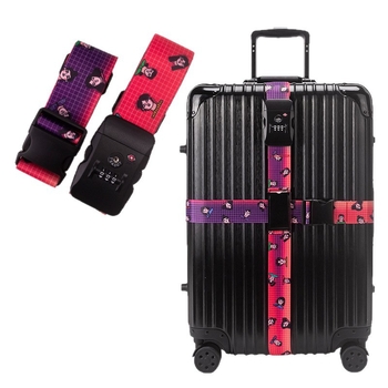 Podesivi kaiš za prtljagu s logom za putovanja, poliester, šifra proizvoda YH20250605, brend YIHONG, funkcija smanjenja težine