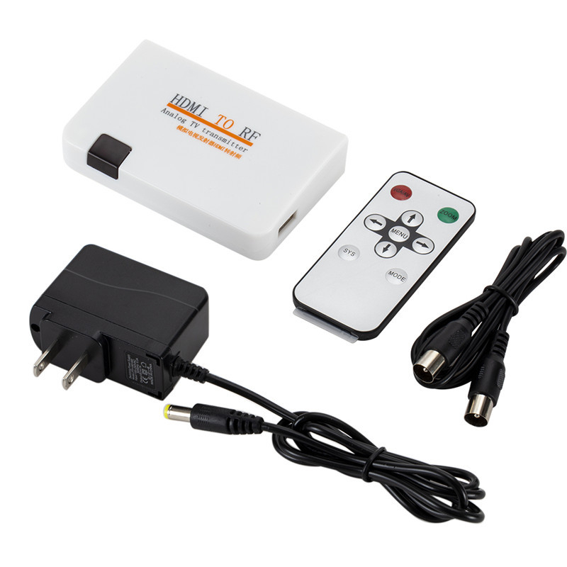 GRWIBEOU HDMI na RF adapter, 1080p, duljina kabela 0,12 m, upravljanje napajanjem podržano, daljinsko buđenje nije podržano